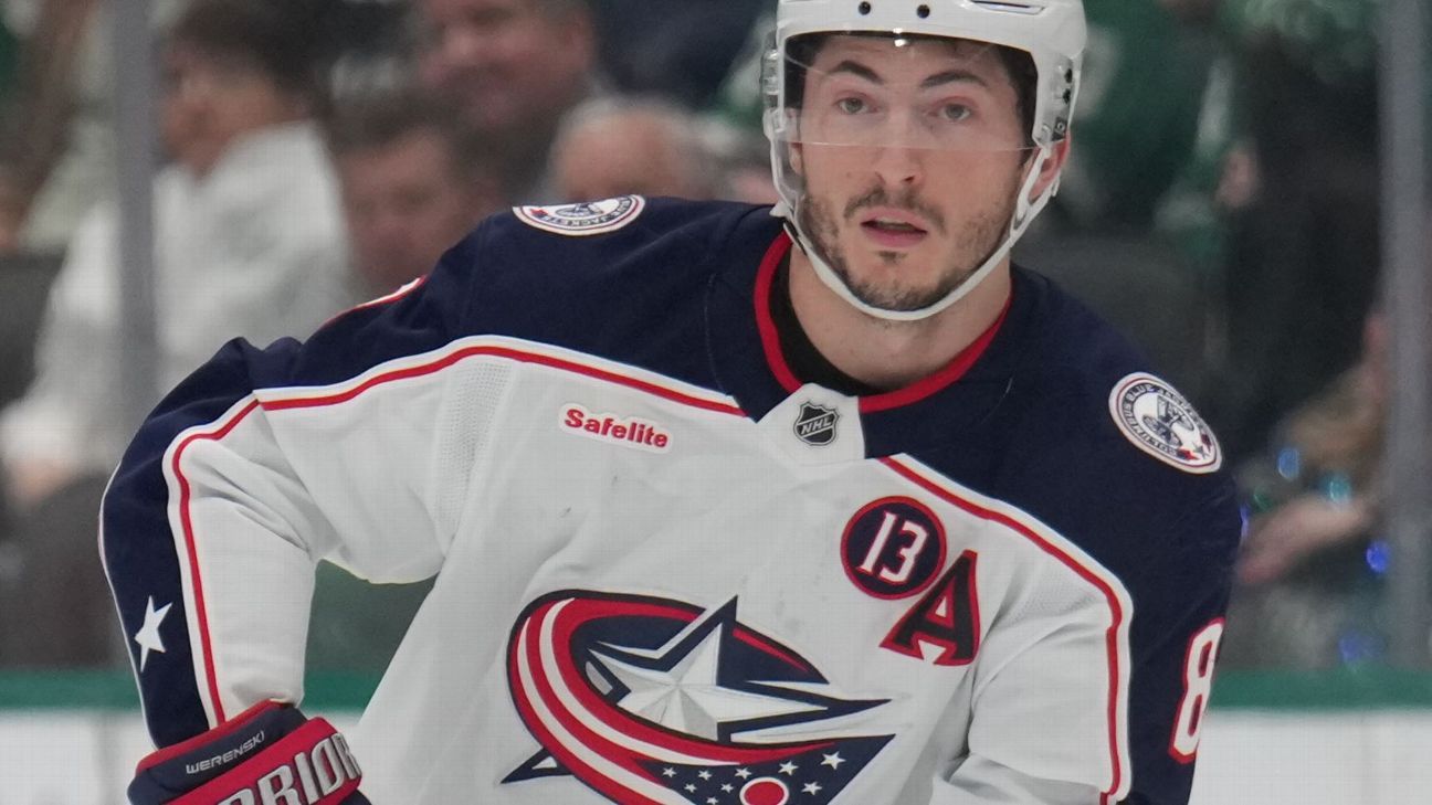 Blue Jackets D Werenski to miss game vs. Sabres