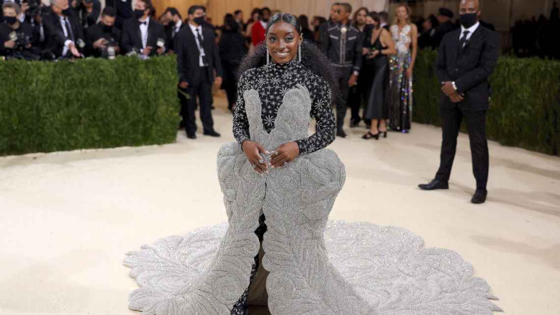 Simone Biles at Met Gala 2021