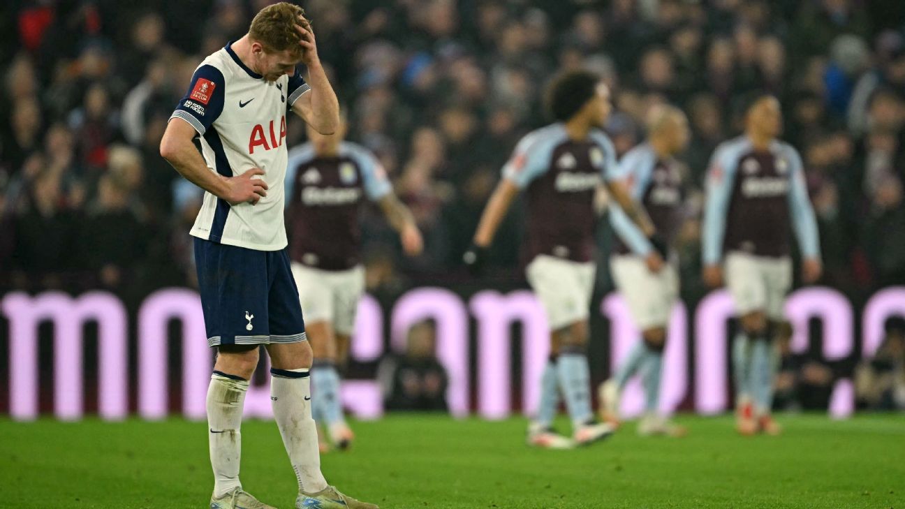 Tottenham leva gol com 1 minuto, sofre outra eliminação e segue ano de pesadelo