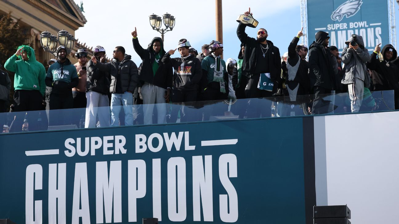 Hurts, Sweat, and Brown take over Philadelphia with memorable Super Bowl parade