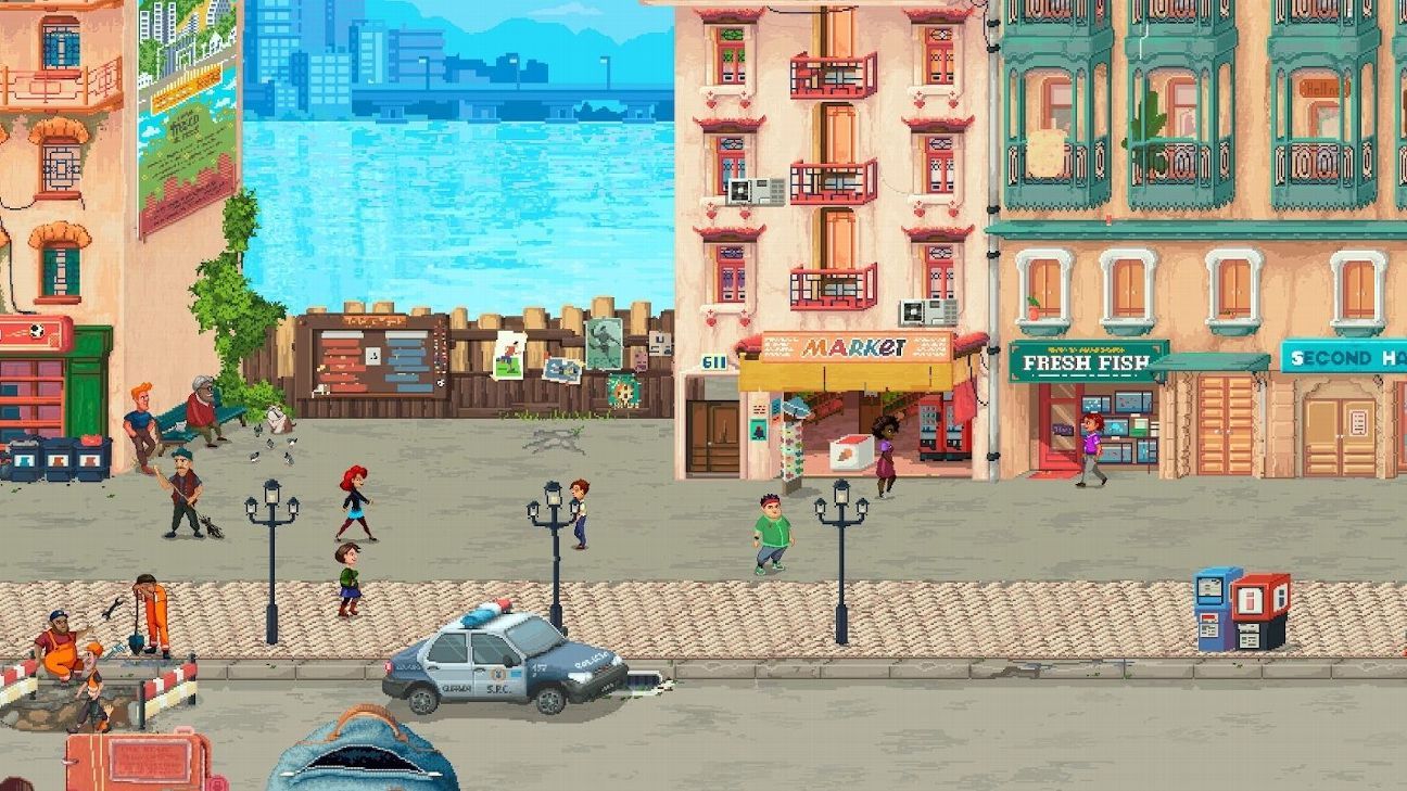 Football Story fuses pixel art, street soccer, and life sim gameplay