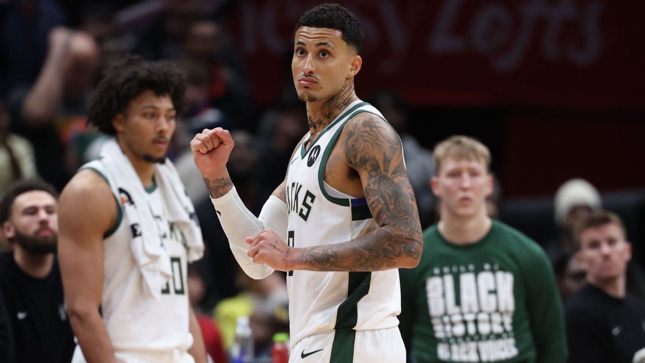 Kuzma daps up ex-Wiz teammate in 'weird' scene