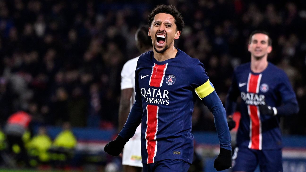 Com gol de Marquinhos, PSG goleia o Lille pelo Francês e chega a dez vitórias seguidas