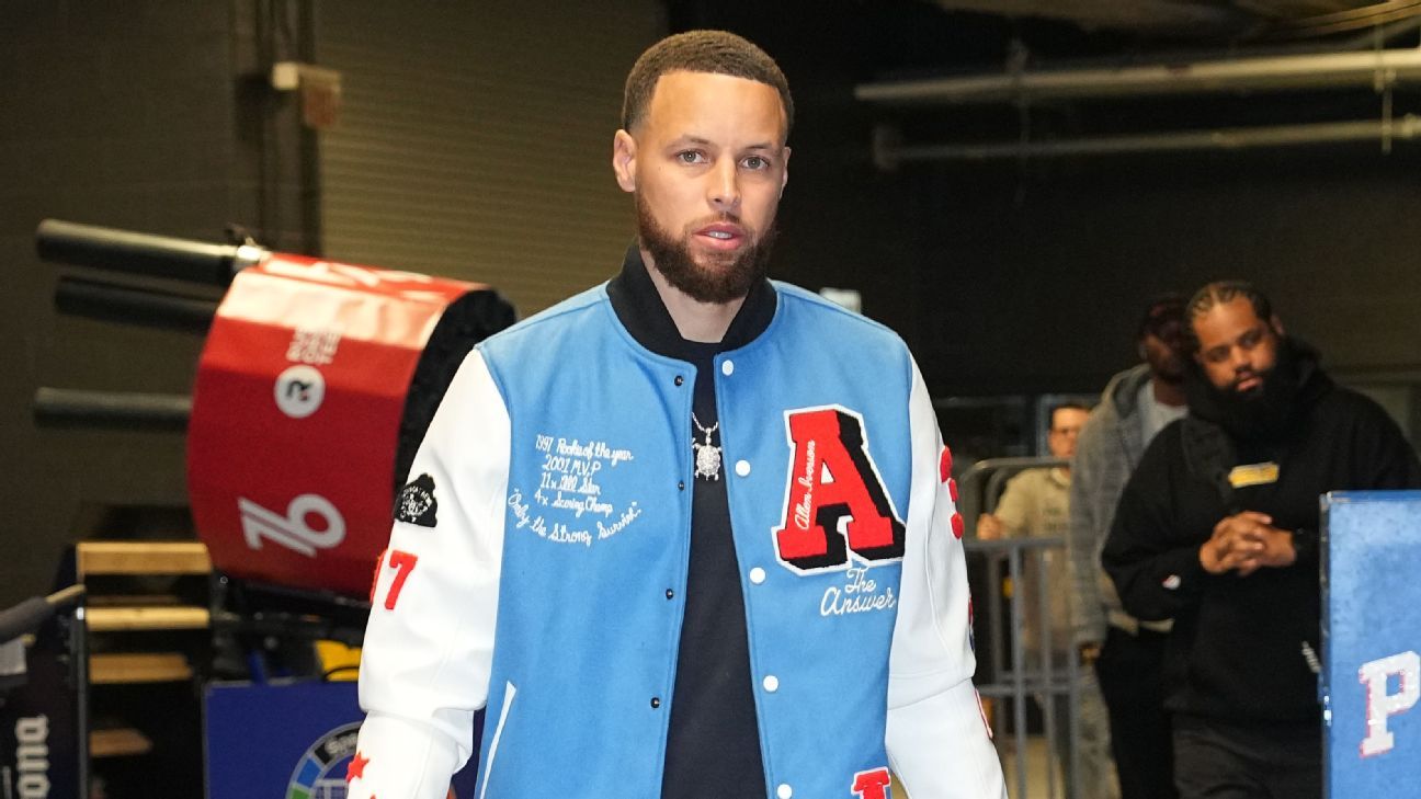 Curry pays homage to Allen Iverson in Philadelphia ahead of Warriors-76ers