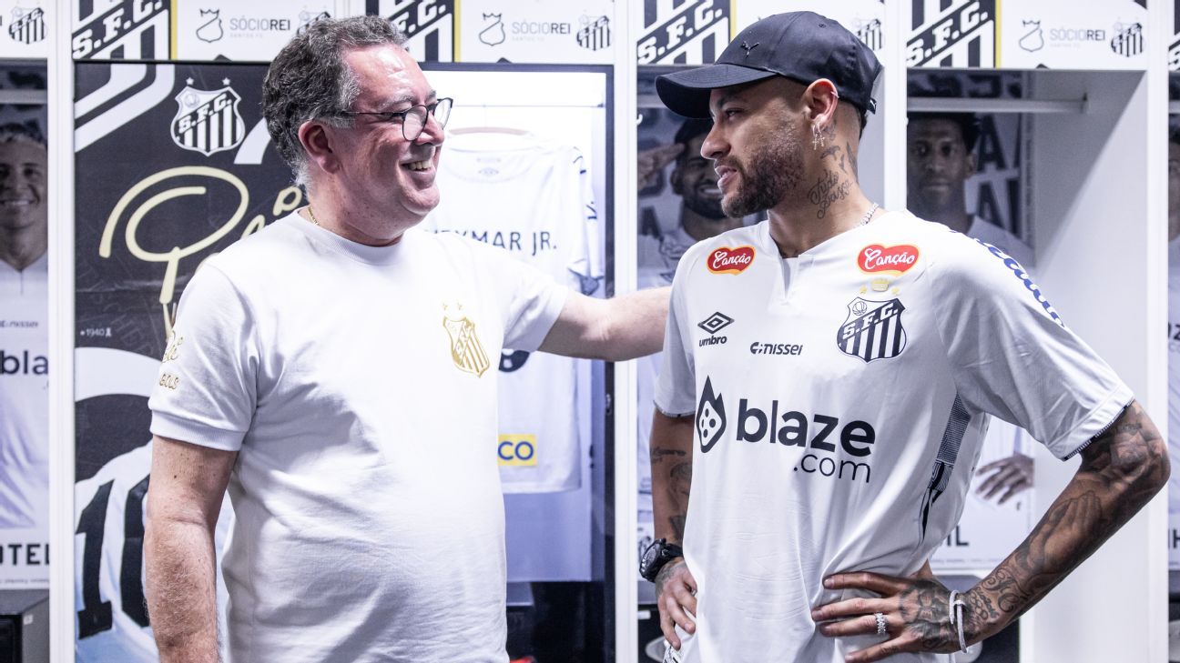 Os pedidos de Neymar em obras no Santos: 'Qualquer coisa eu dou uns toques'