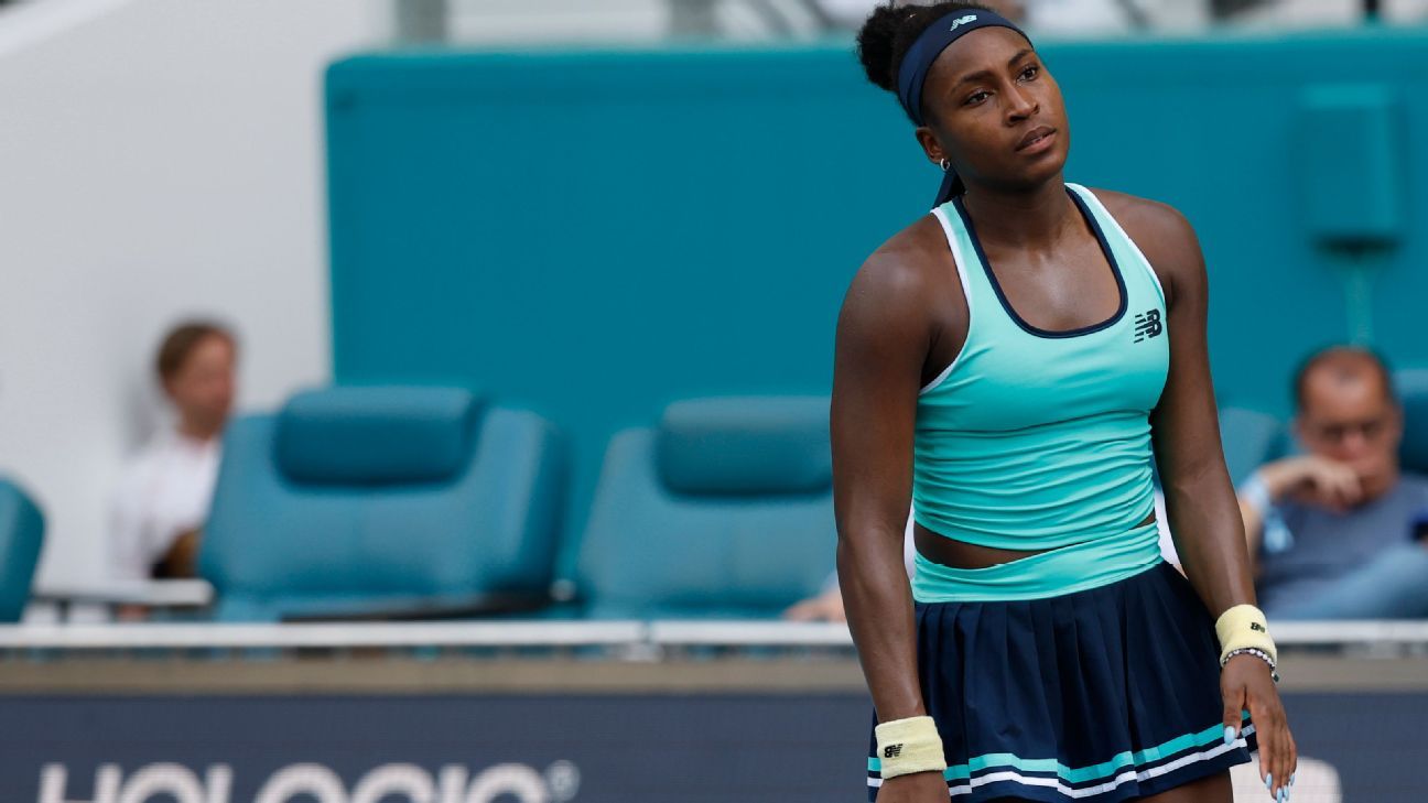 Gauff falls on tough day for Americans in Miami