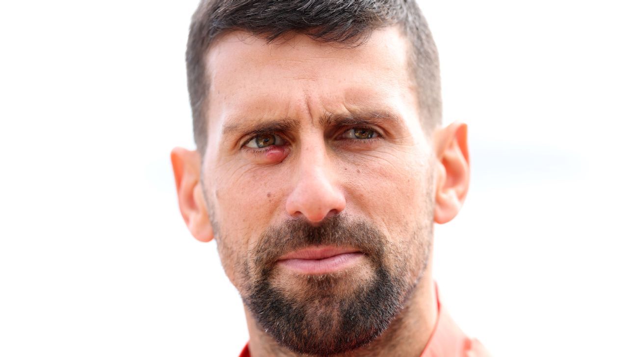 Djokovic ha sido molestado por una infección ocular desde el Miami Open.