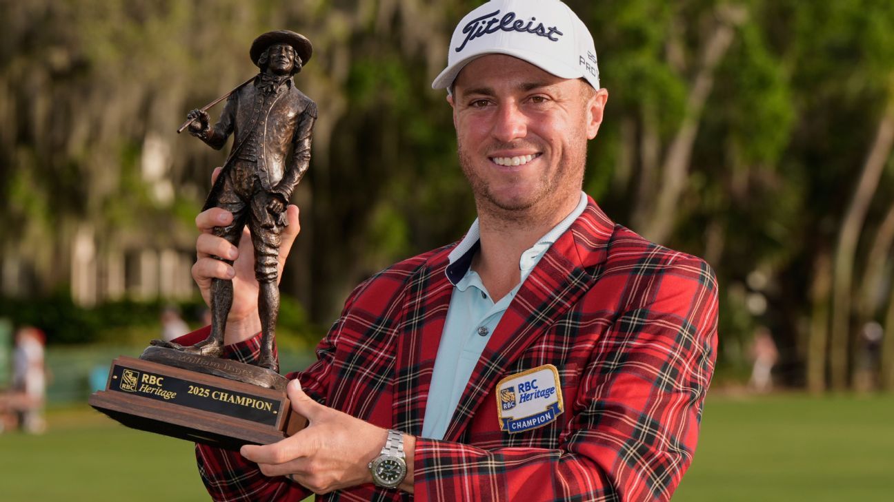 Thomas wins RBC Heritage, ending 3-year drought