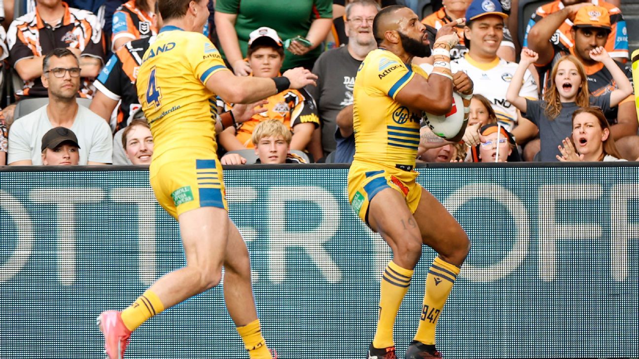 Moses inspires Eels to win over ill-disciplined Tigers