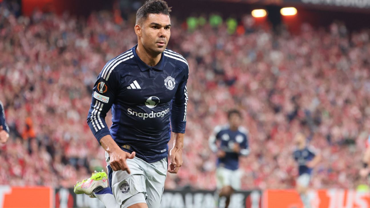 Casemiro marca, United arrasa Athletic Bilbao e encaminha final inglesa na Europa League