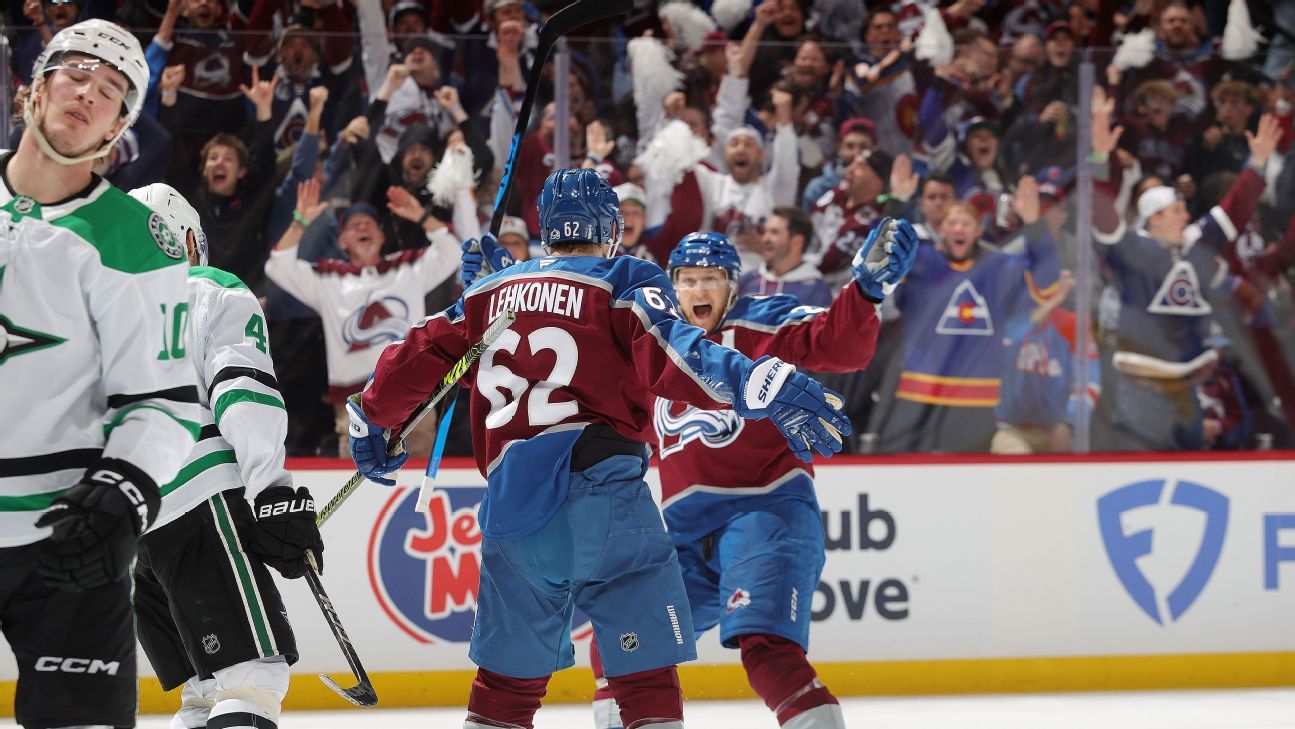 Avs use fluke goal late to force Game 7 vs. Stars