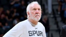 Gregg Popovich addresses Spurs prior to playoff series vs. Portland
