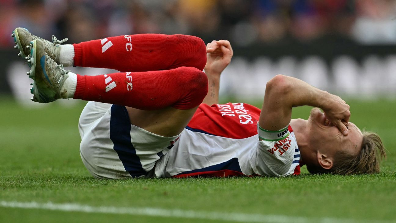Arsenal ratings: Gunners poor beyond Rice, Ødegaard in loss to Bournemouth
