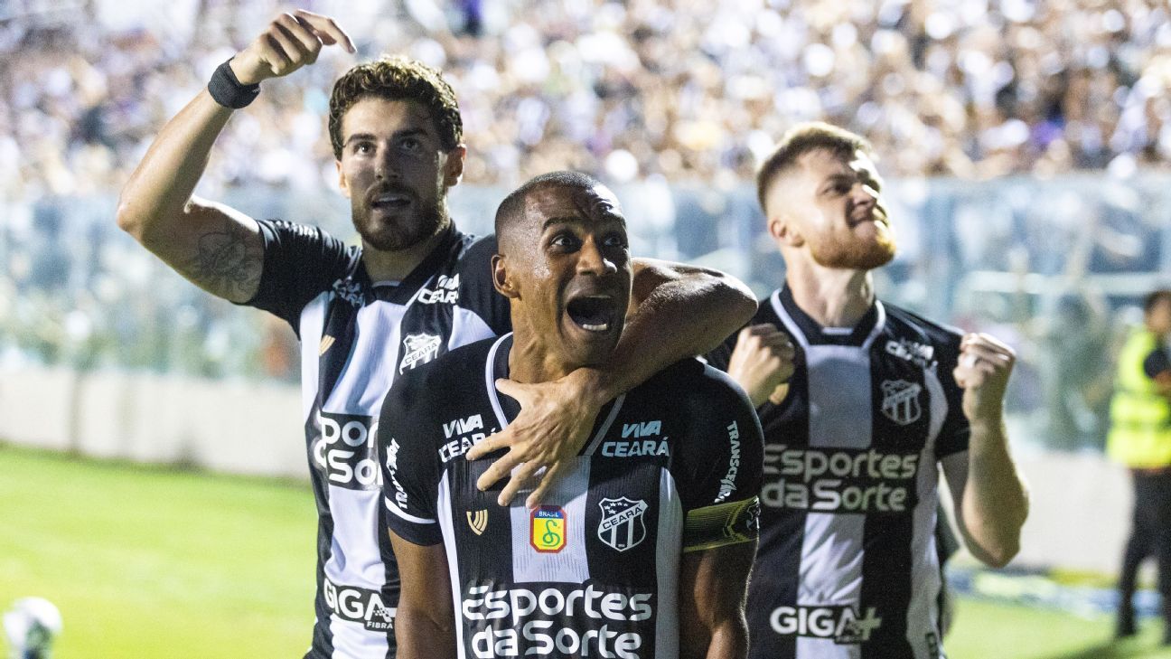Marllon decide, Ceará supera o Vitória e pula para 5° na tabela do Brasileirão