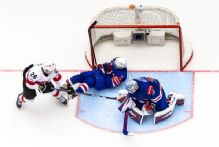 Switzerland shuts out United States 3-0 at hockey worlds