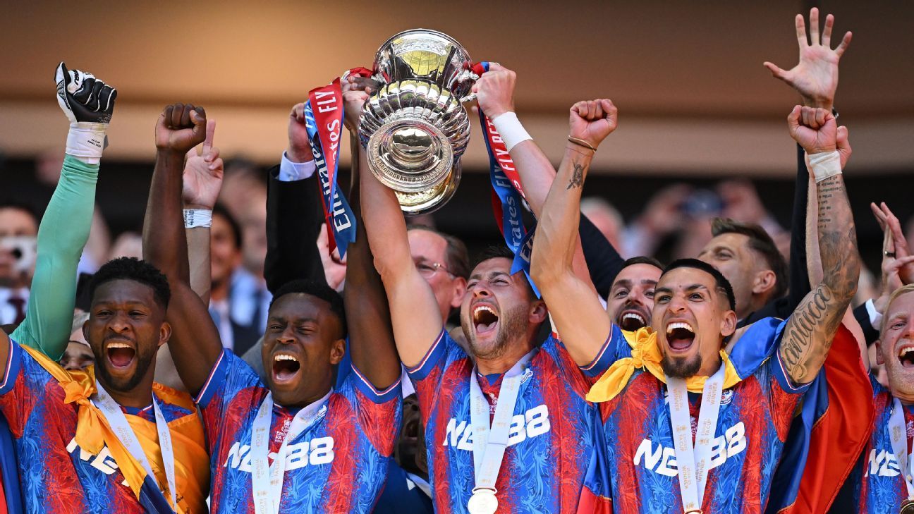 Crystal Palace ganó la FA Cup en mayo, venciendo al Manchester City en la final.