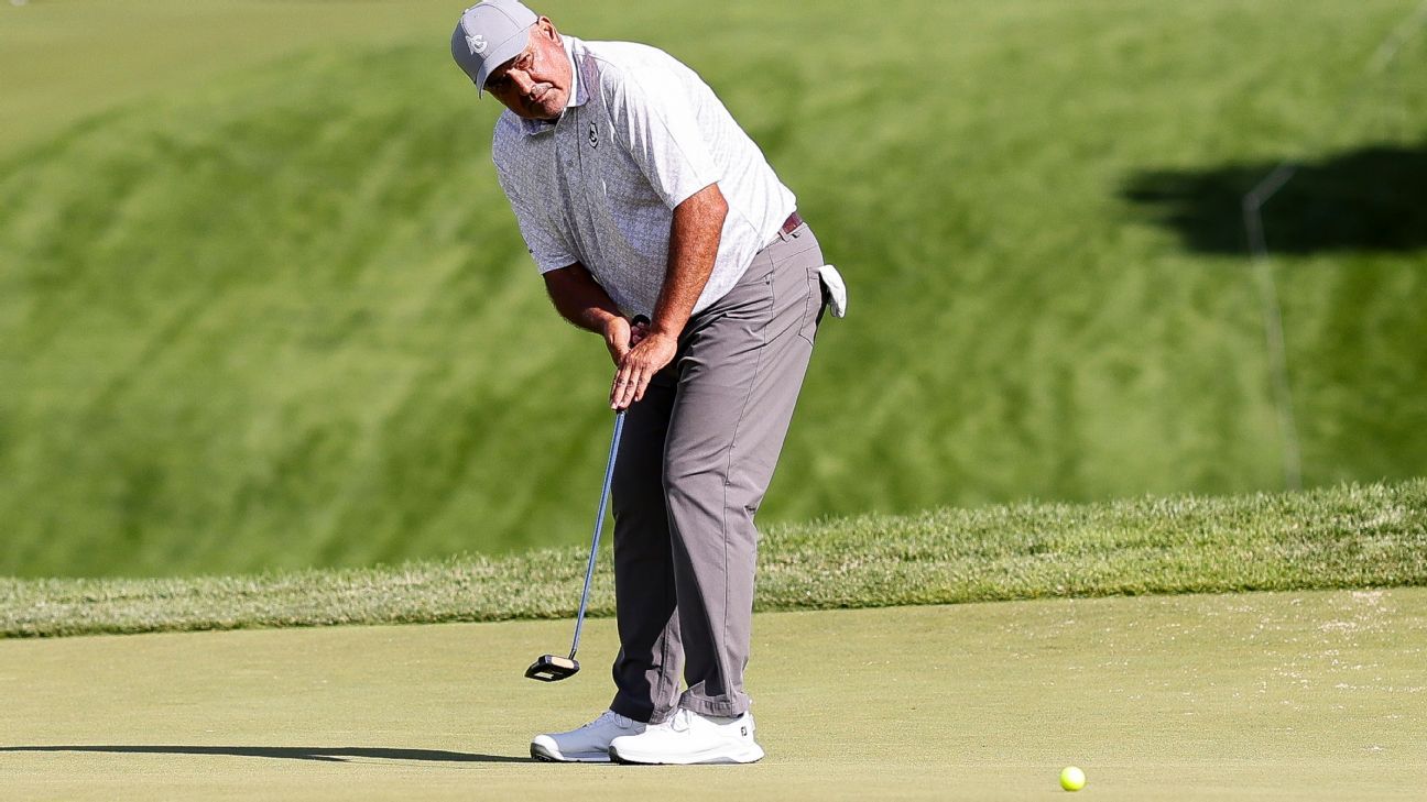 Goosen, Cabrera among 4 tied for Senior PGA lead