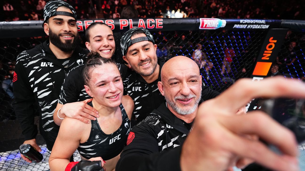 How many fights is Erin Blanchfield away from a title shot?