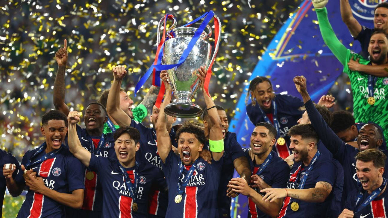 Após Tríplice Coroa e Champions inédita, PSG supera Botafogo e é eleito clube do ano na Bola de Ouro