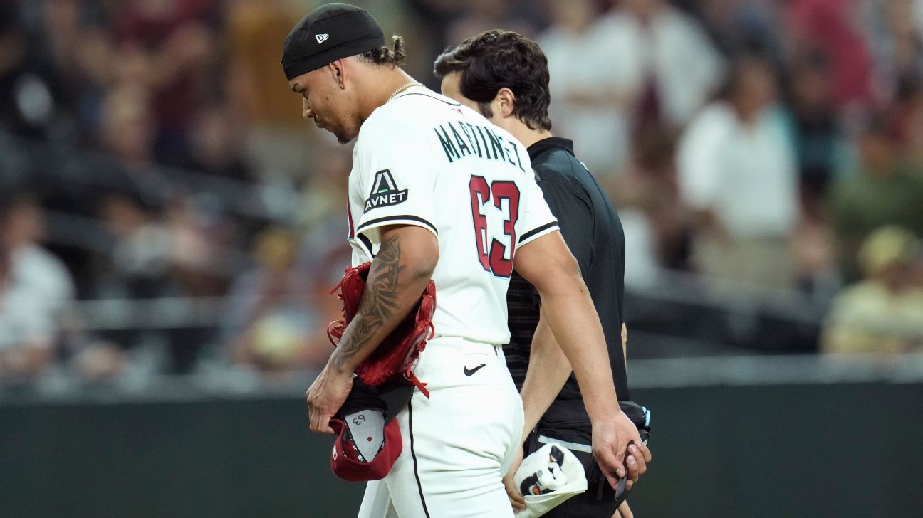 D-backs’ Martinez exits in 9th with elbow tightness