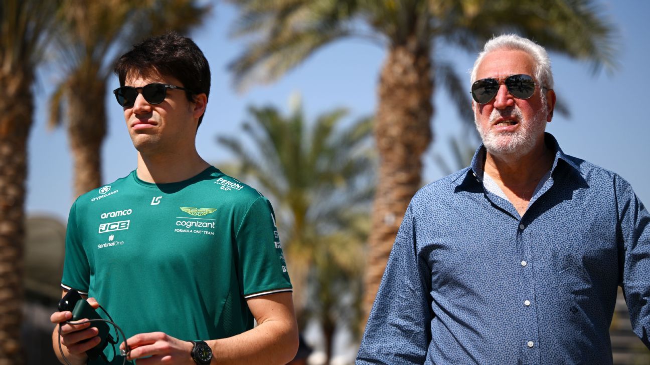 Lance Stroll y su padre Lawrence en Montreal.
