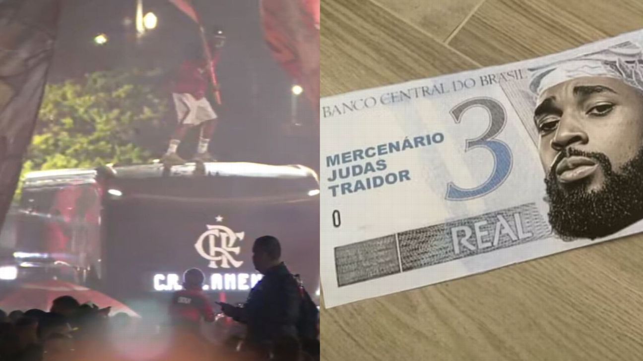Embarque do Flamengo para o Mundial tem protestos e confusão entre polícia