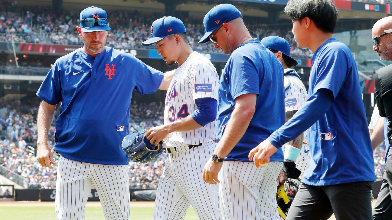Mets P Senga exits vs. Nats with apparent injury