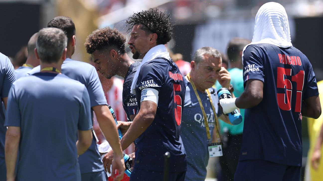 calor intenso no PSG x Atlético causa desconforto e alerta no Flamengo.