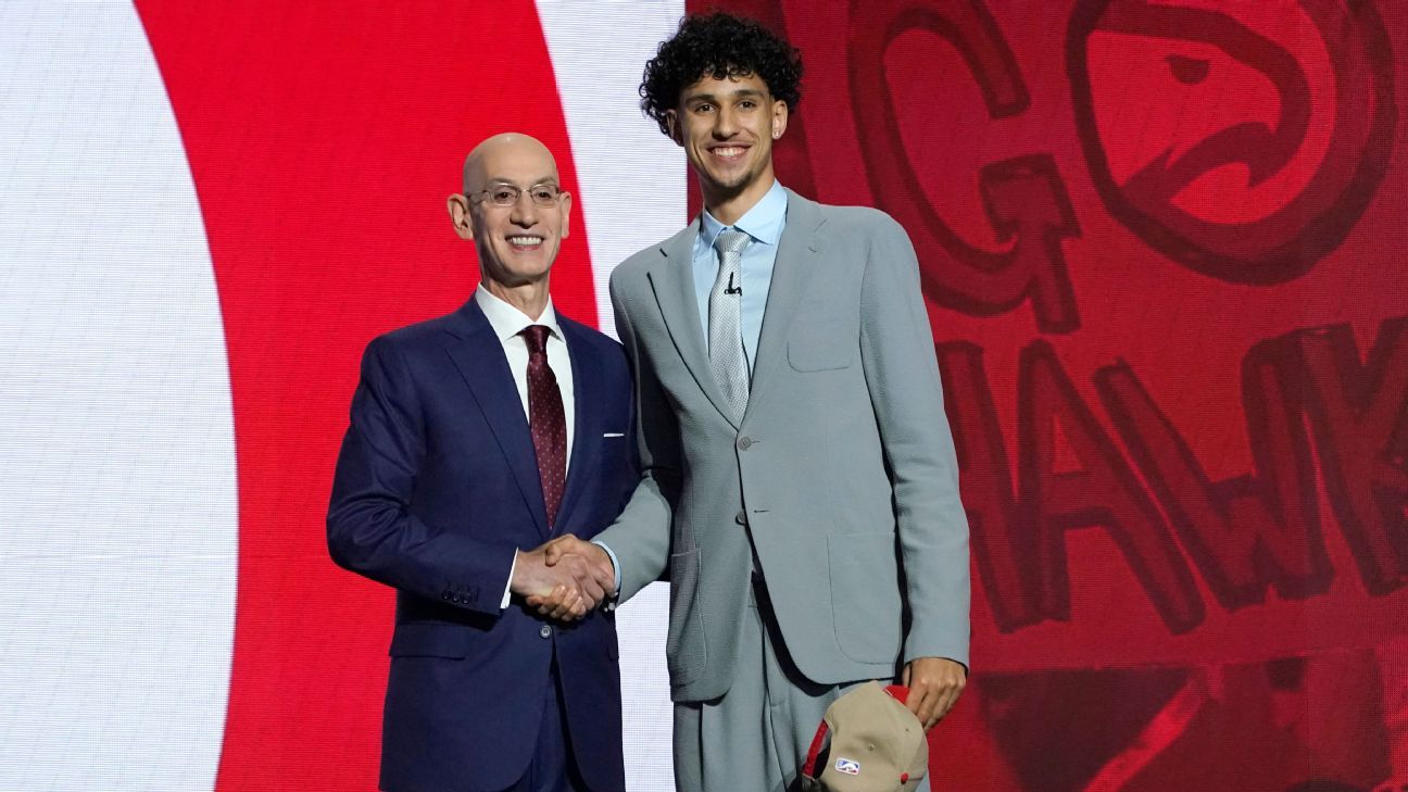 Закари Рисаше на драфте НБА 2024