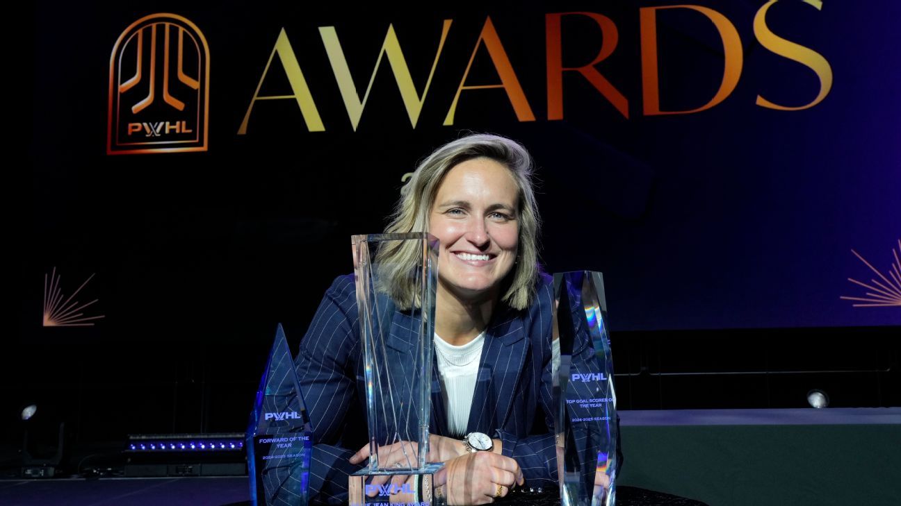 Poulin wins PWHL's Billie Jean King MVP award