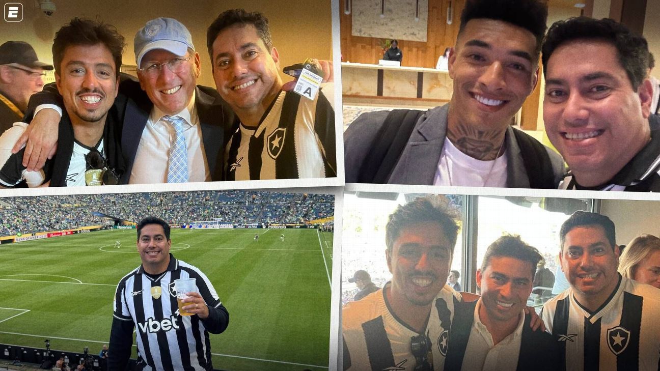 Torcedor do Botafogo celebra vitória histórica no Mundial de Clubes contra o PSG