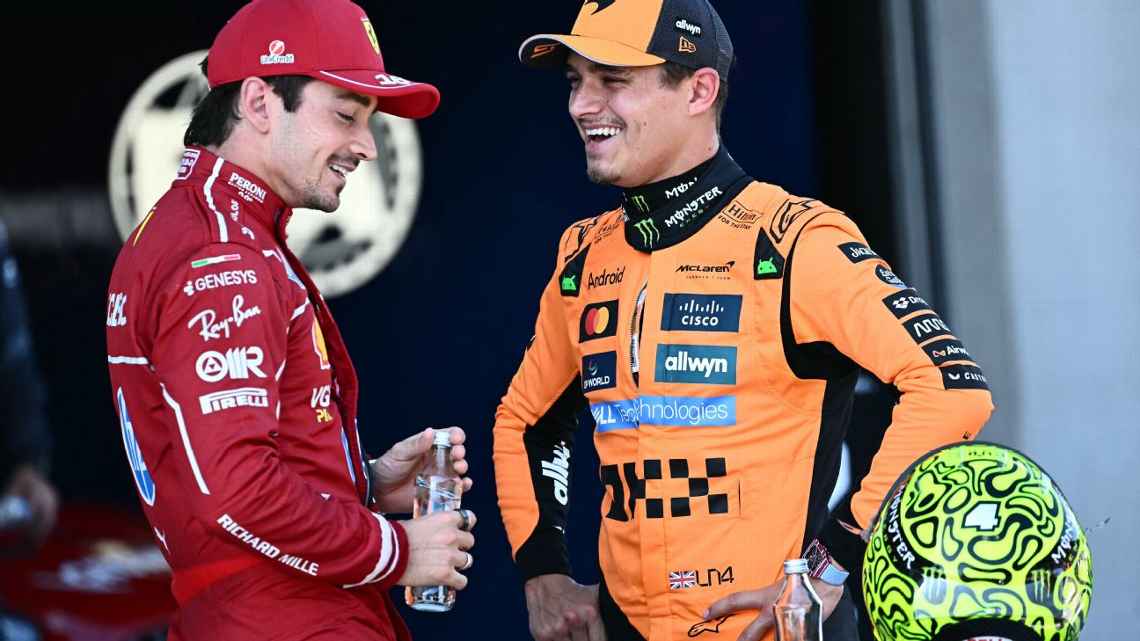 Lando Norris in pista al Red Bull Ring