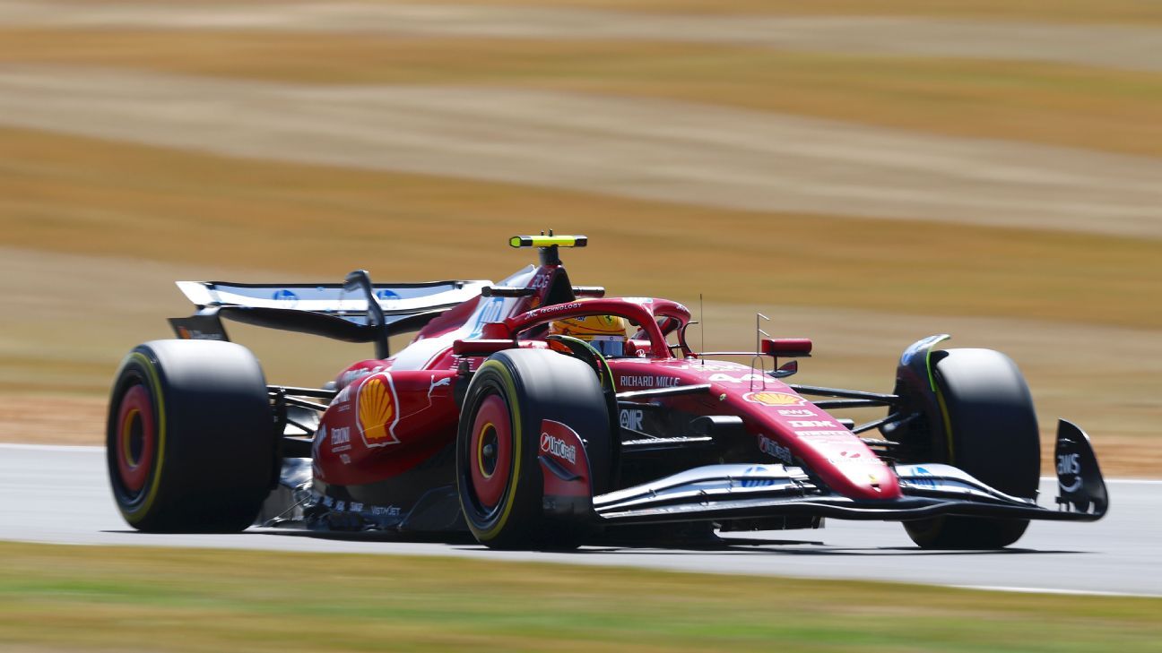 Hamilton sets pace in British GP first practice