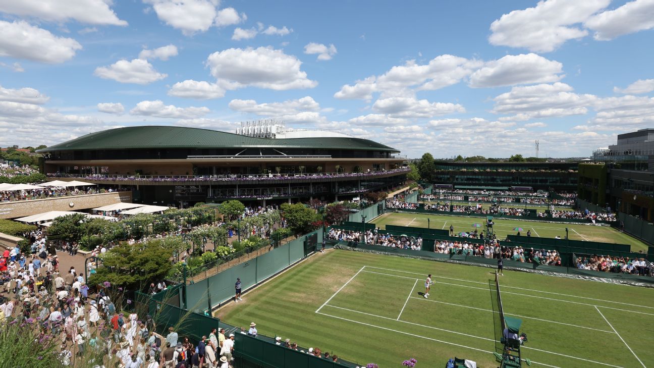 El terreno de Wimbledon tiene capacidad para 42,000 fanáticos.