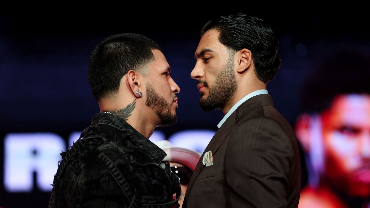 Hamzah Sheeraz (R) is hoping for a big performance against Edgar Berlanga on Saturday.