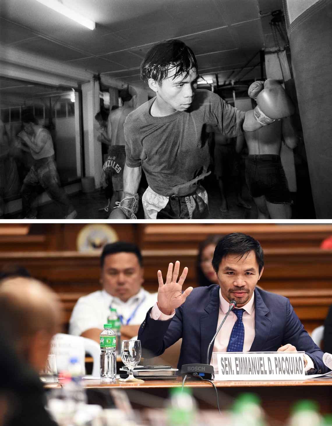 Мэнни Пакьяо в молодости и в политике