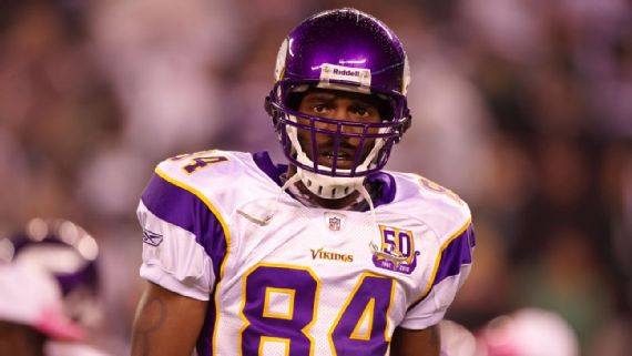 Randy Moss in Minnesota Vikings uniform