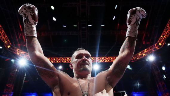 Oleksandr Usyk in training