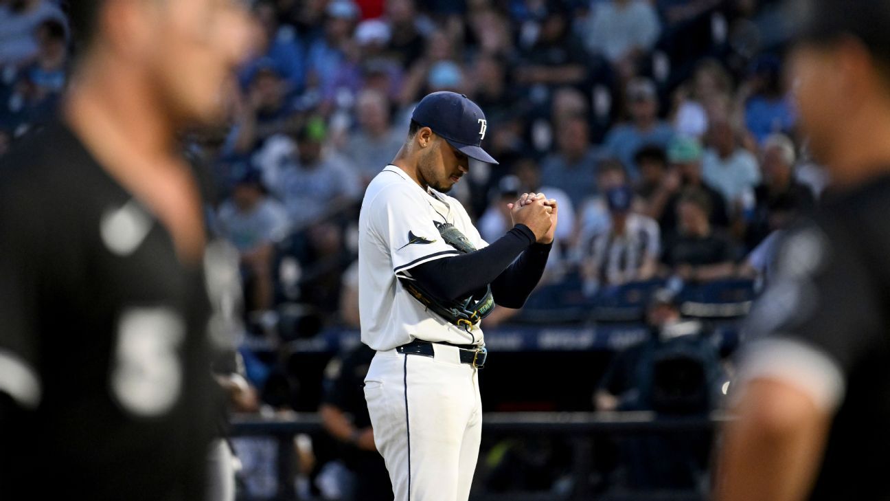 Rays option Bradley to minors after rough start