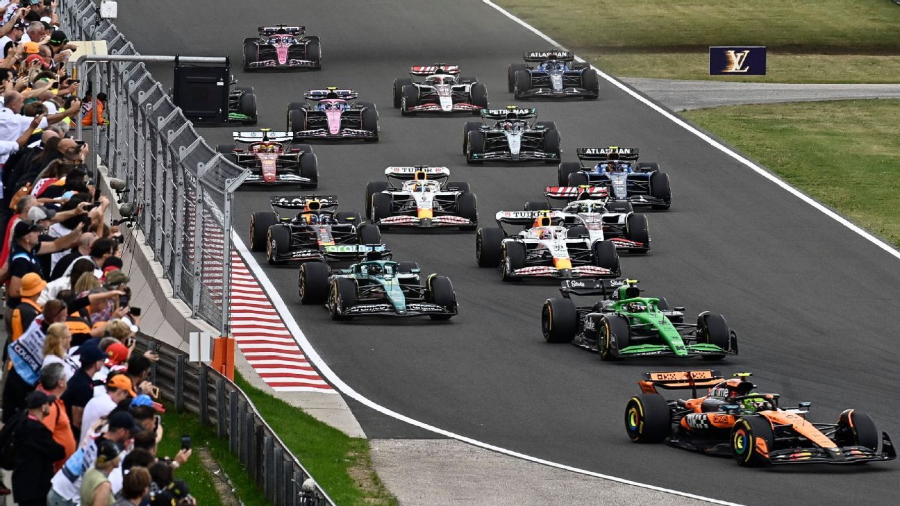 Veja a classificação atualizada da Fórmula 1 e a próxima corrida após o GP da Hungria