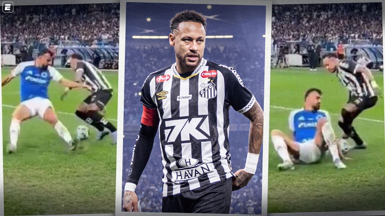 Neymar elogia Fabrício Bruno após lance genial em jogo entre Cruzeiro e Santos