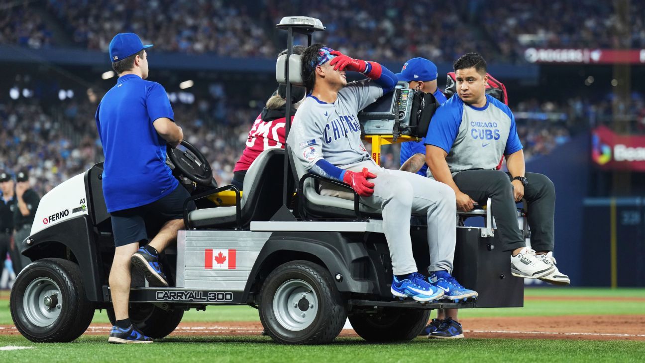 Cubs' Amaya headed back to IL day after return