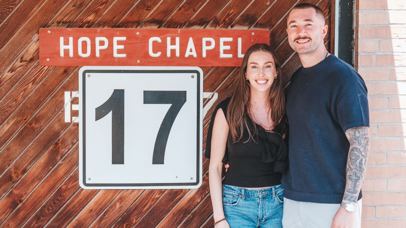 Lucas Erceg y su esposa Emma