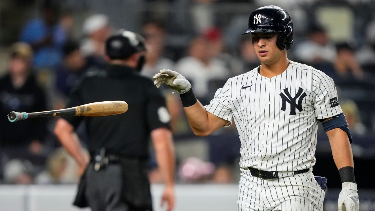 Benched amid slump, Volpe back in Yanks' lineup