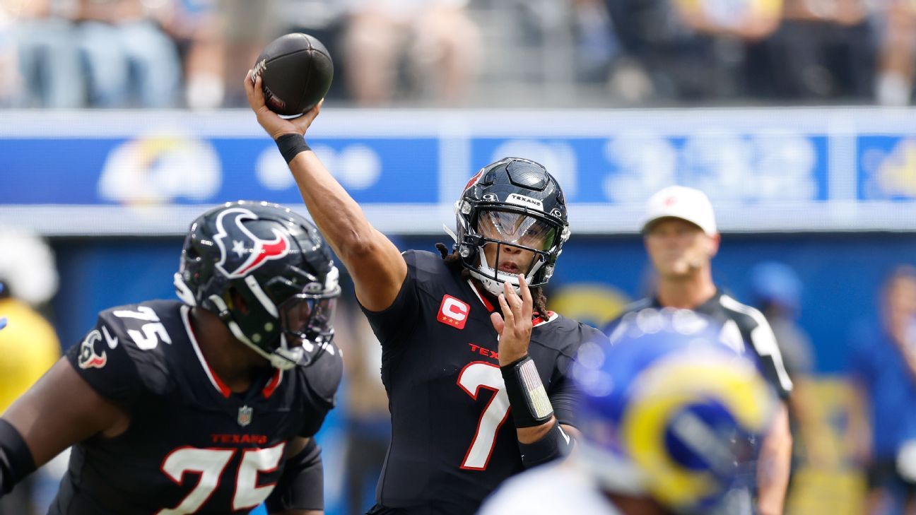 NFL: C.J. Stroud, quarterback do Houston Texans (Foto: Ronald Martinez/Getty Images)