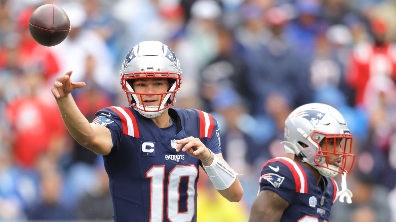 Matchup rankings: Drake Maye, Ricky Pearsall stand out in Week 2