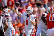 Syracuse shocks Clemson but loses QB Steve Angeli to injury