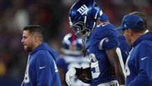 With Tracy out, Giants to lean on Skattebo and Singletary in backfield