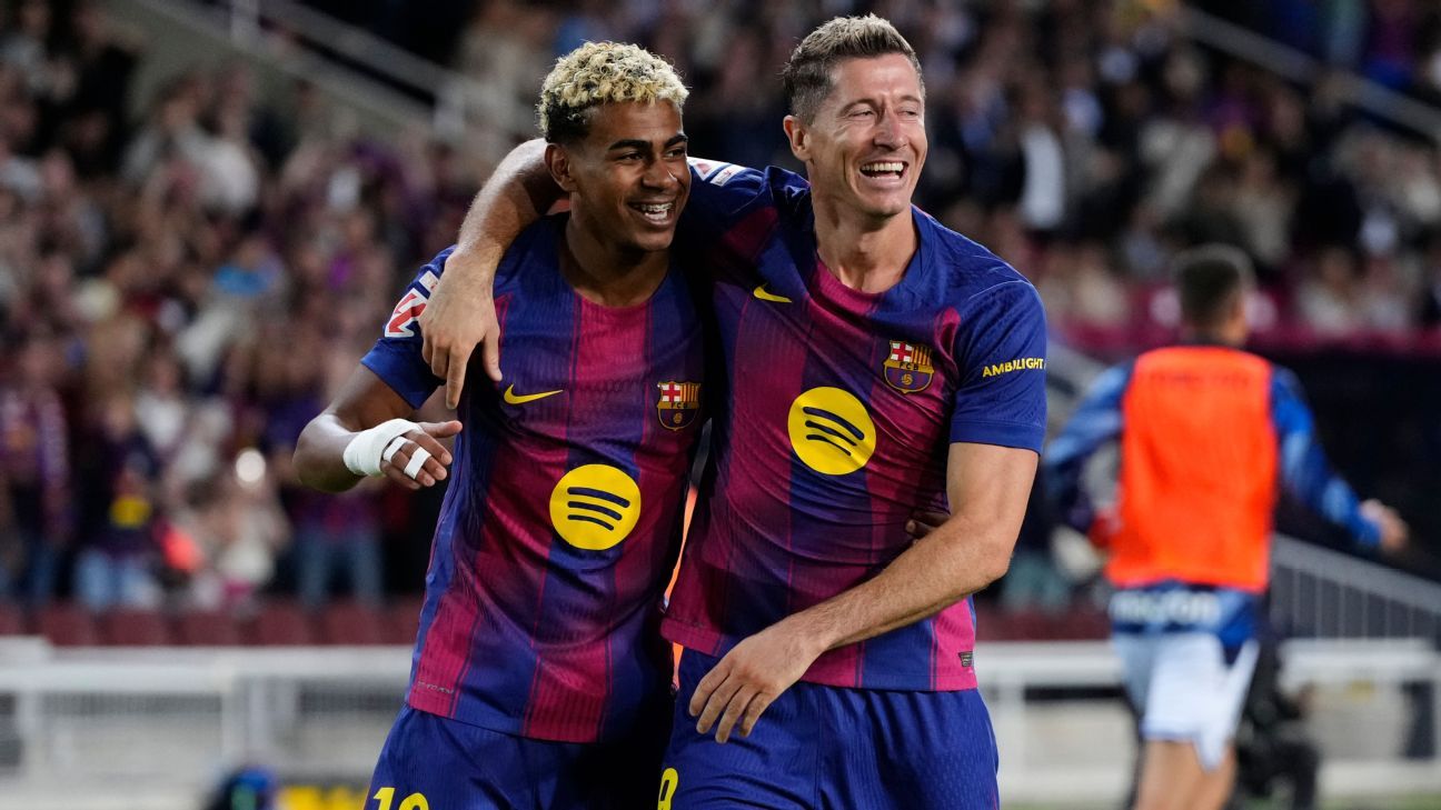 Sem Raphinha, Barcelona conta com Yamal para vencer Real Sociedad de virada e assumir a ponta de LALIGA