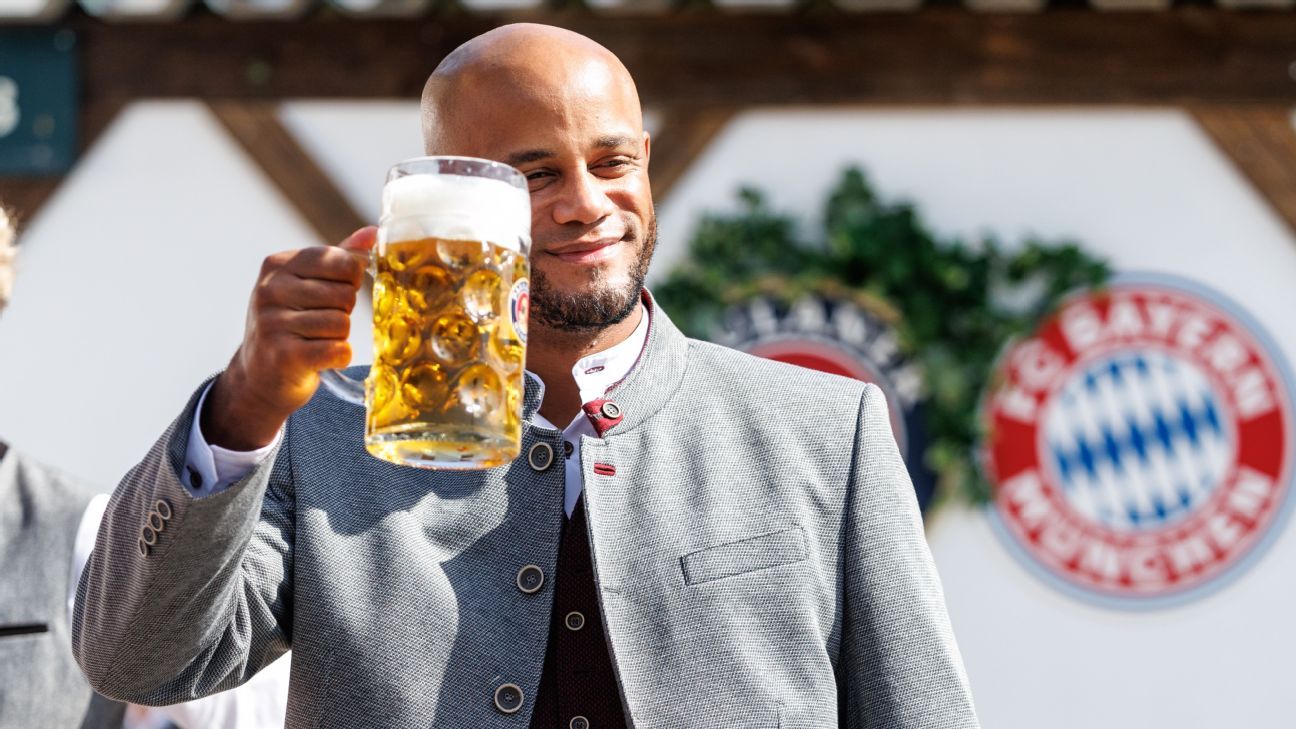 Vincent Kompany disfrutando del Oktoberfest
